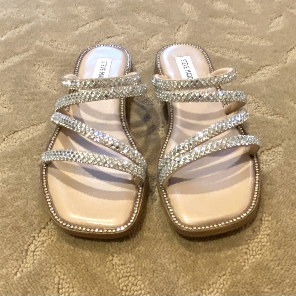 Steve Madden Starie Rhinestone Sandals - Picture 5 of 7